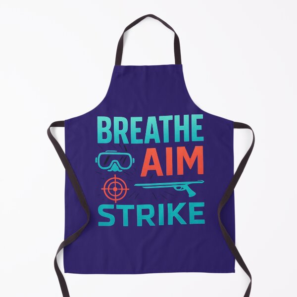 Item preview, Breathe – Aim – Strike | Spearfishing Diver Typography Design designed and sold by Timeless Design.
