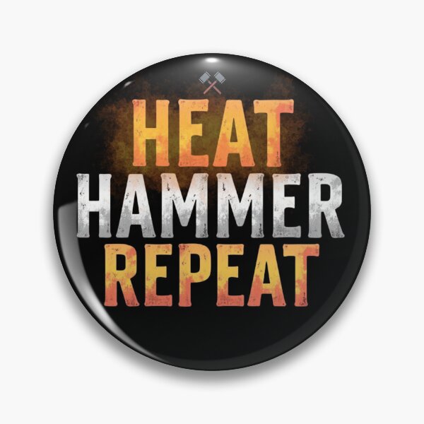 Item preview, Blacksmithing Forge Tee for Metalworkers -  Heat. Hammer. Repeat.  designed and sold by Timeless Design.