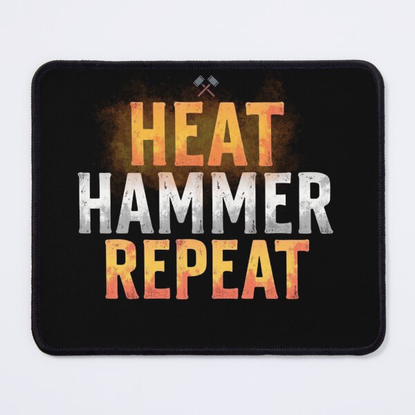 Item preview, Blacksmithing Forge Tee for Metalworkers -  Heat. Hammer. Repeat.  designed and sold by Timeless Design.