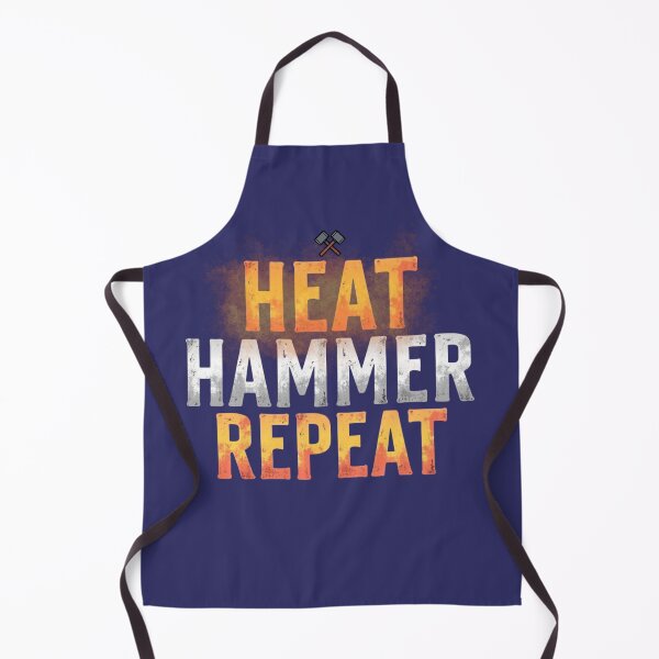 Item preview, Blacksmithing Forge Tee for Metalworkers - Heat. Hammer. Repeat. designed and sold by Timeless Design.
