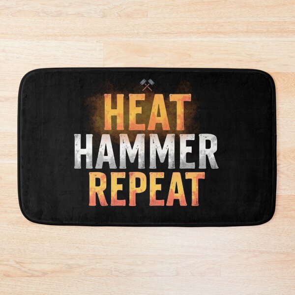 Item preview, Blacksmithing Forge Tee for Metalworkers -  Heat. Hammer. Repeat.  designed and sold by Timeless Design.