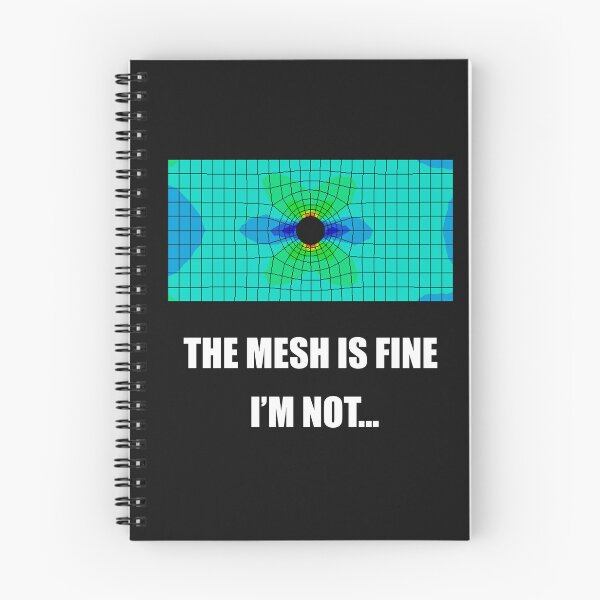 Item preview,  Funny FEA Engineering Shirt – “The Mesh Is Fine. I’m Not.” | Simulation Nerd Humor designed and sold by feamaster.