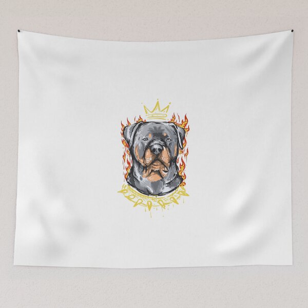 Item preview, Rottweiler King of Flames designed and sold by TimeSkiff.