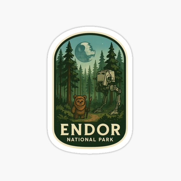 Item preview, Endor National Park designed and sold by J² Sticker Co.