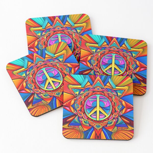 Item preview, Psychedelic Peace Sign designed and sold by BrooklynPopArts.