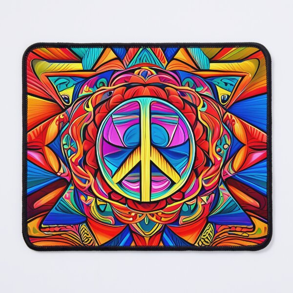 Item preview, Psychedelic Peace Sign designed and sold by BrooklynPopArts.