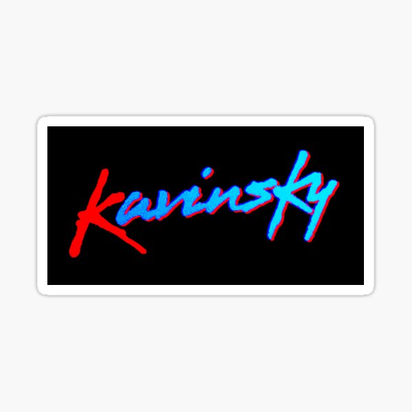 Kavinsky logo sticker Sticker