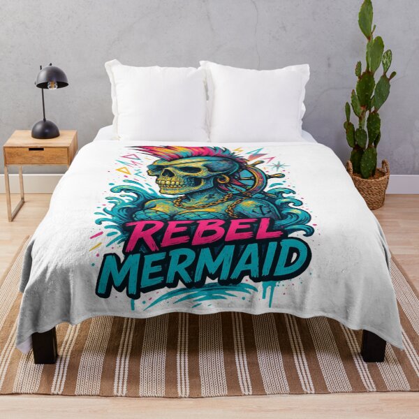 Item preview, Abstract Punk Rebel Mermaid designed and sold by JonelleTshirts.