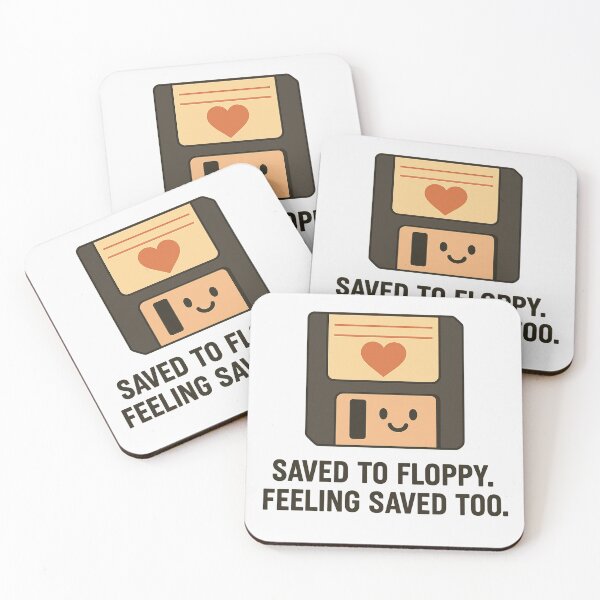 Item preview, Saved to Floppy. Feeling Saved Too - Funny Retro Tech Design designed and sold by FashCode.