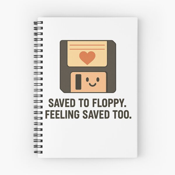 Item preview, Saved to Floppy. Feeling Saved Too - Funny Retro Tech Design designed and sold by FashCode.