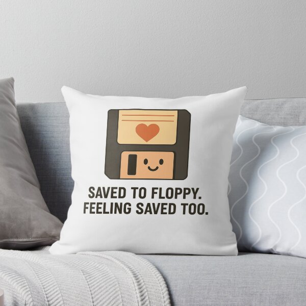 Item preview, Saved to Floppy. Feeling Saved Too - Funny Retro Tech Design designed and sold by FashCode.