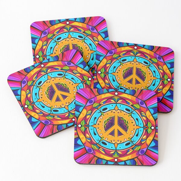 Item preview, Peace Sign Kaleidoscope designed and sold by BrooklynPopArts.