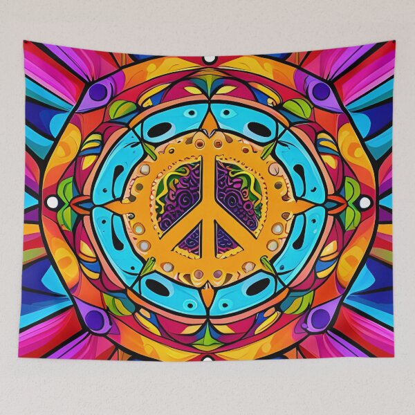 Item preview, Peace Sign Kaleidoscope designed and sold by BrooklynPopArts.