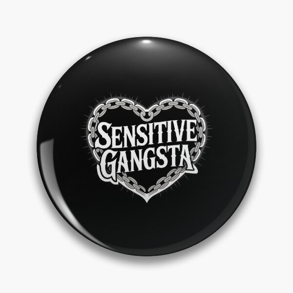 Item preview, Sensitive Gangsta - Funny Quote designed and sold by GRABAPSHOP.