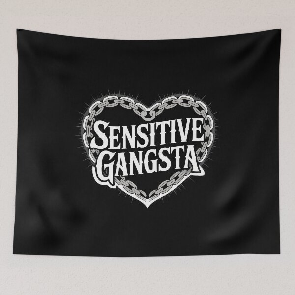 Item preview, Sensitive Gangsta - Funny Quote designed and sold by GRABAPSHOP.