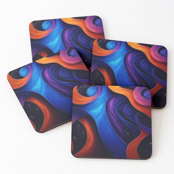 Item preview, Vibrant Cosmic Swirl Abstract Galaxy Art (1) designed and sold by AnTartstudios.