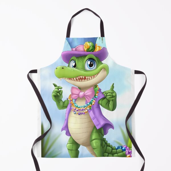 Item preview, Cheerful Alligator in Party Attire with Accessories designed and sold by Artessie.