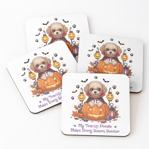 Item preview, Cute Halloween Teacup Poodle Dracula – Dog Mom designed and sold by The Real Life Symphony.