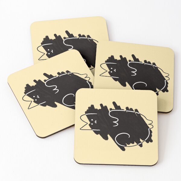 Item preview, Line Cats - Black Cat designed and sold by Alllart.