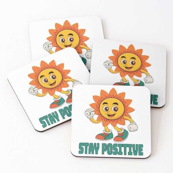 Item preview, STAY POSITIVE  - SUNFLOWER -  MOTIVATIONAL QUOTES - TEXT - TYPOGRAPHY designed and sold by Gihan-Design.