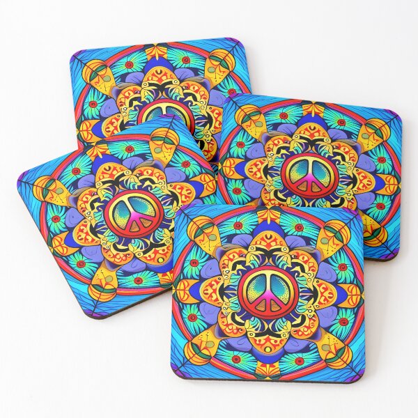 Item preview, Peace Sign Mandala designed and sold by BrooklynPopArts.