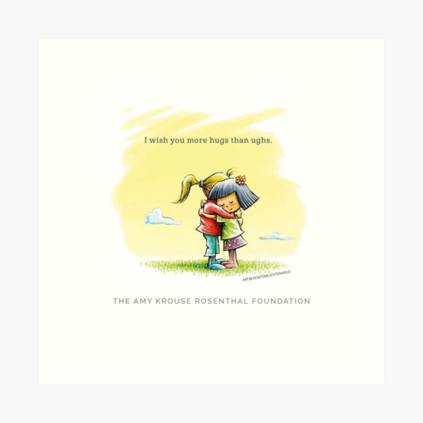 Item preview, I Wish You More Hugs than Ughs / Art by Tom Lichtenheld / From the book "I Wish You More" / designed and sold by AKRfoundation.