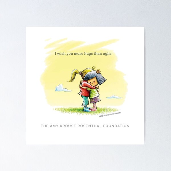 Item preview, I Wish You More Hugs than Ughs / Art by Tom Lichtenheld / From the book "I Wish You More" / designed and sold by AKRfoundation.