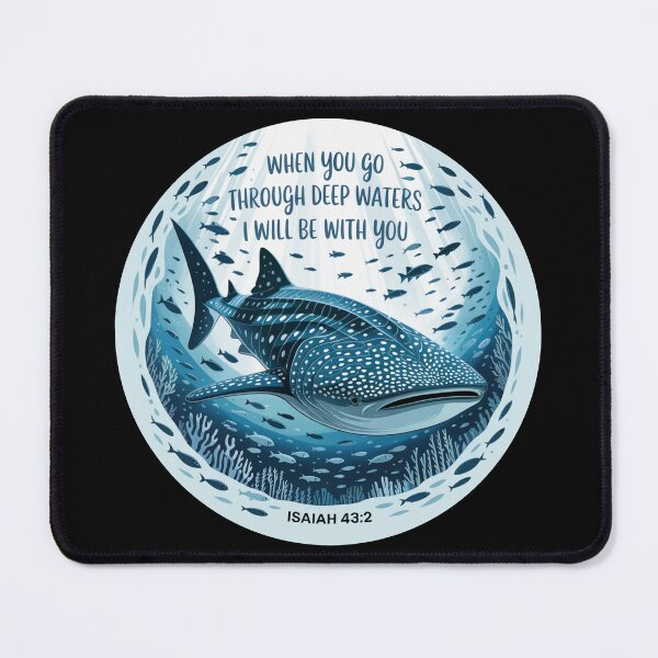 Item preview, Whale Shark - Isaiah 43:2 designed and sold by theartfulaspie.
