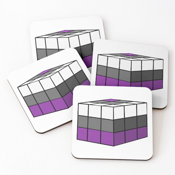 Item preview, Rubik Greysexual Pride Flag Cube designed and sold by HarveyHandcraftsandDesigns.