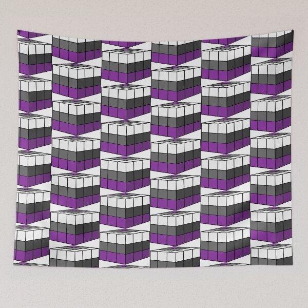 Item preview, Rubik Greysexual Pride Flag Cube designed and sold by HarveyHandcraftsandDesigns.