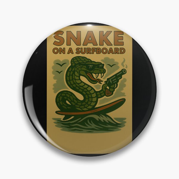 Item preview, Snake on a Surfboard designed and sold by Fritzindc.