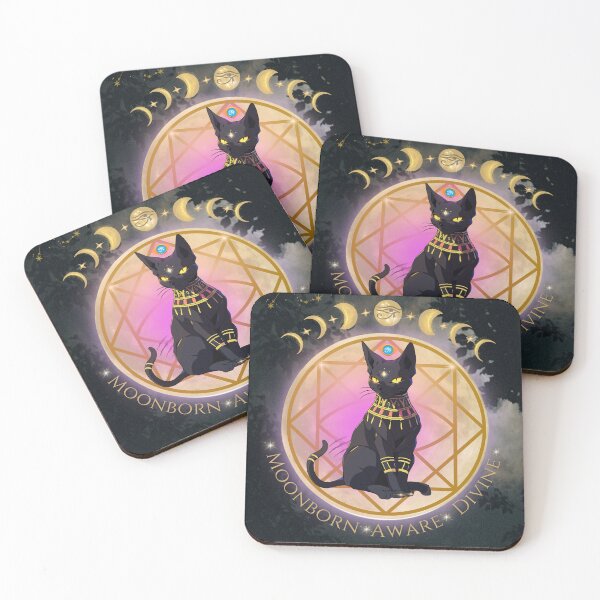 Item preview, Mystic Moon Cat – Cosmic Totem Design designed and sold by ExoticByJoanna.
