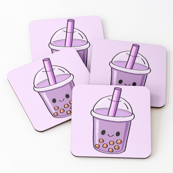 Item preview, Kawaii Bubble Tea Sticker – Cute Boba Cup with Happy Face designed and sold by PurpleFate.