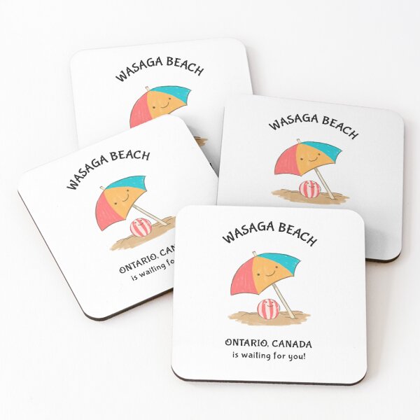 Item preview, Wasaga Beach is wating for you Design - Summer T Shirts - Kawaii Beach Design - Beautiful Canadian Beach Design designed and sold by PowerKanjiFit.