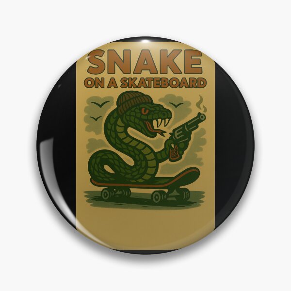 Item preview, Snake on a Skateboard  designed and sold by Fritzindc.