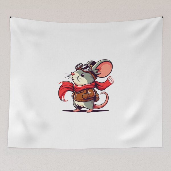 Item preview, Mouse with Aviator Goggles – Adventurous Rodent Style designed and sold by Confuzz1ed.