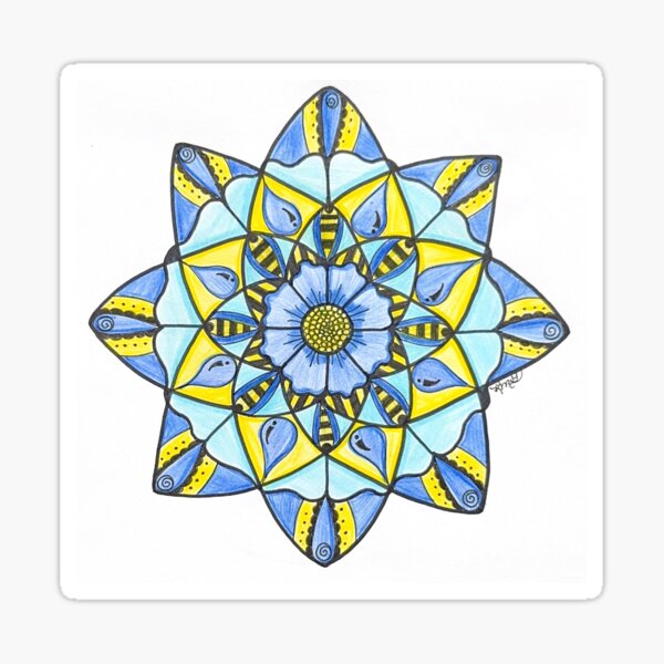 Item preview, Blue bees knees designed and sold by DancingMandalas.