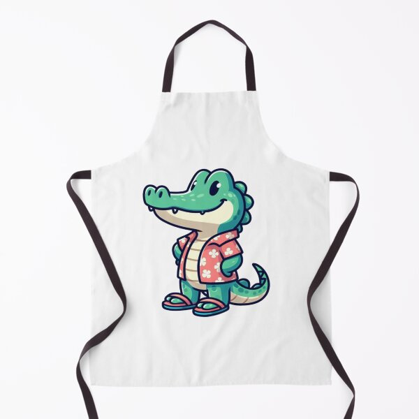 Item preview, Crocodile in Hawaiian Shirt – Summer Gator Vibes designed and sold by Confuzz1ed.