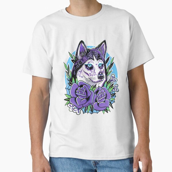 Item preview, Sugar Skull Husky by Carissa Rose designed and sold by MissCarissaRose.