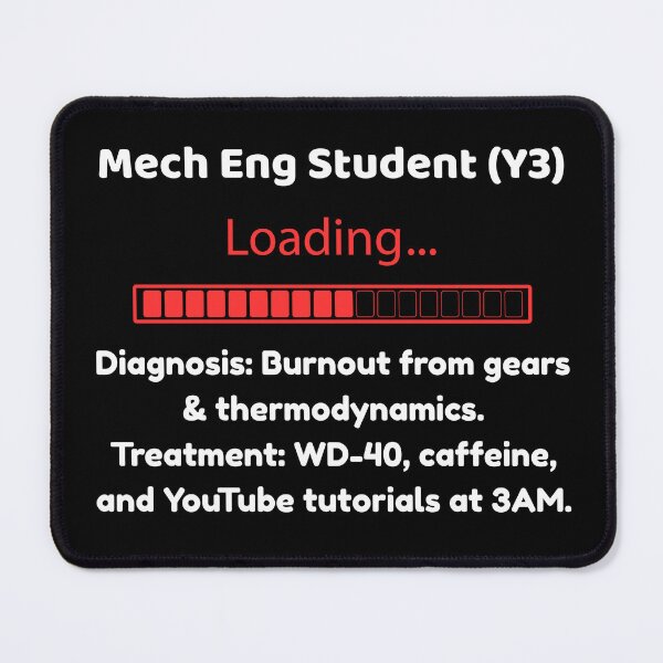 Item preview, Mech Eng Student (Y3) Loading | Funny Engineering Student Design designed and sold by Teenomix.