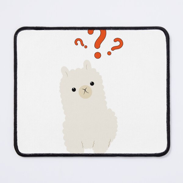 Item preview, fluffy confused baby llama designed and sold by Katharina203.