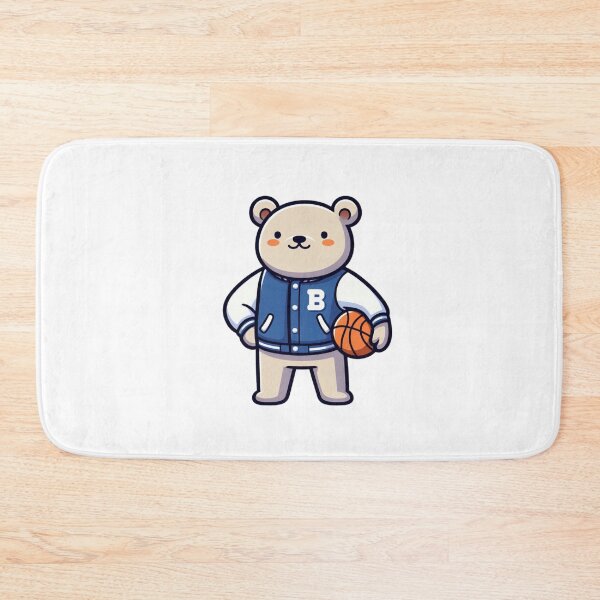 Item preview, Cartoon Bear in Varsity Jacket – Sporty Animal Attitude designed and sold by Confuzz1ed.