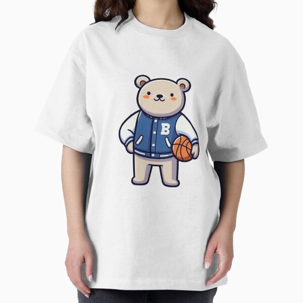 Item preview, Cartoon Bear in Varsity Jacket – Sporty Animal Attitude designed and sold by Confuzz1ed.