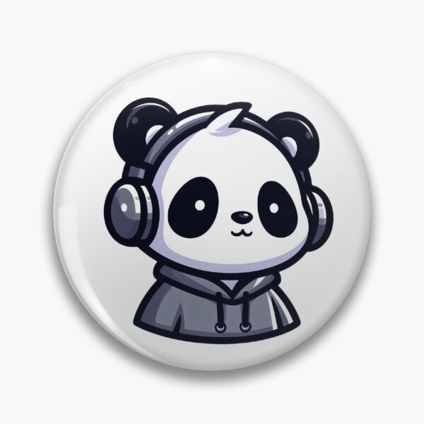 Artikelvorschau, Cartoon Panda im Hoodie mit Kopfhörern – Chill Beats Bear entworfen und verkauft von Confuzz1ed.