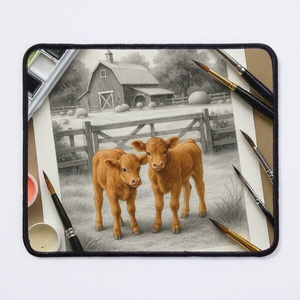 Item preview, Pastel Calves & Country Dreams designed and sold by InkandAccents.