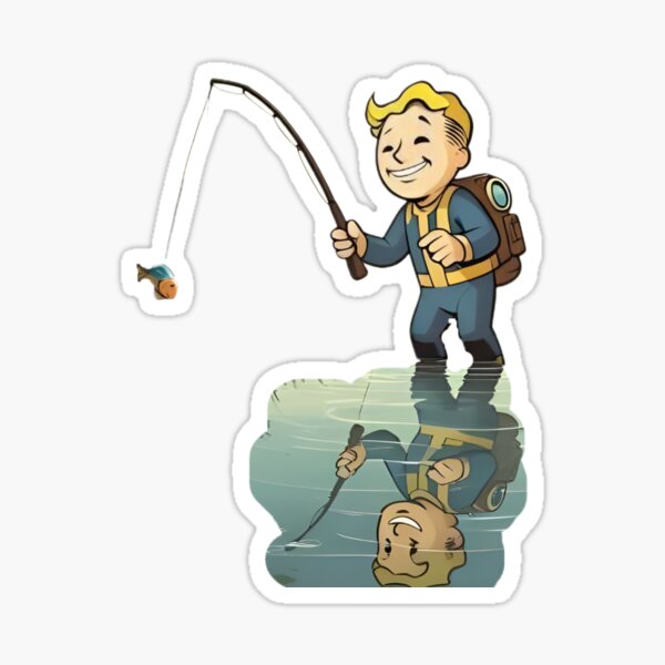 Item preview, FO Vault Guy Fishing designed and sold by NuclearWisdom.