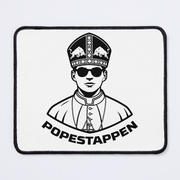 Item preview, Popestappen Max Verstappen F1 Meme Emblem - Iconic Motorsport Fan Art designed and sold by Studio F1Grid.