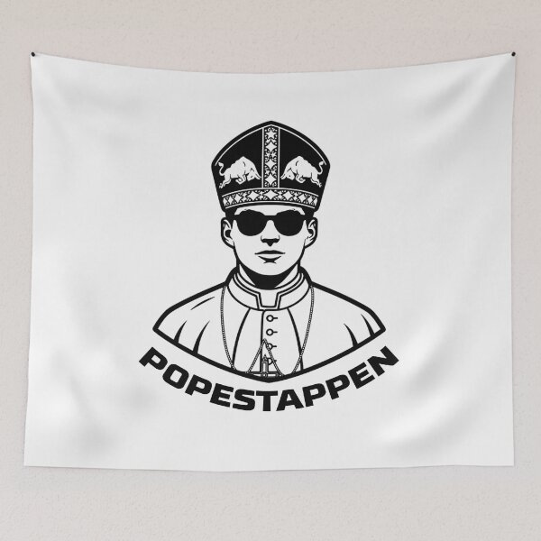 Item preview, Popestappen Max Verstappen F1 Meme Emblem - Iconic Motorsport Fan Art designed and sold by Studio F1Grid.