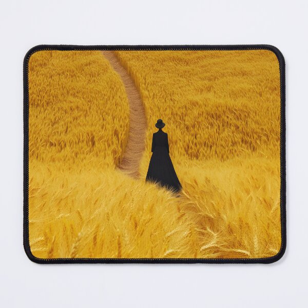 Item preview, Solitary Figure in Golden Field Pathway of Life designed and sold by Artessie.