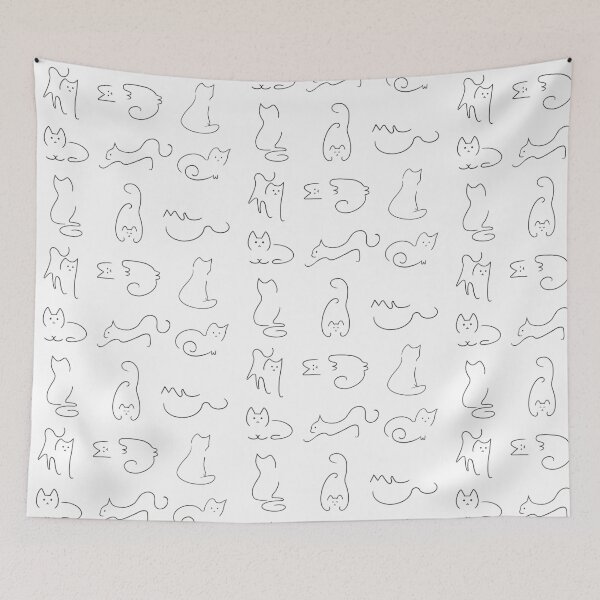 Item preview, Line Cats  designed and sold by Alllart.